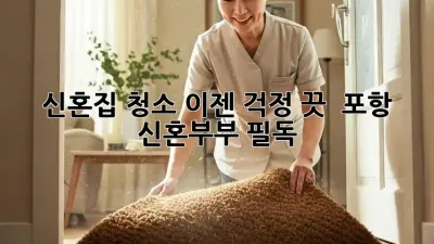 신혼집 청소, 이젠 걱정 끗! ✨ 포항 신혼부부 필독!