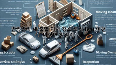 ✨ 반짝반짝 새 출발! 이사 청소 후기 (feat. 이천 마장면 장암리) 🏡